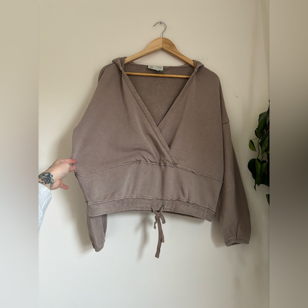 Anthropologie Saturday Sunday Sharon Hoodie in Taupe - Picture 4 of 9